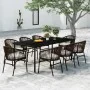 Juego de comedor de jardín 9 piezas marrón von , Gartensets - Ref: Foro24-3099232, Preis: 1,00 €, Rabatt: -5%%