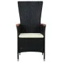Juego de comedor de jardín 7 piezas con cojines negro von , Gartensets - Ref: Foro24-3099446, Preis: 878,90 €, Rabatt: -5%%