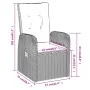 Juego de comedor de jardín 9 piezas con cojines negro by , Garden sets - Ref: Foro24-3099484, Price: 1,00 €, Discount: -5%%