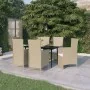 Juego de comedor de jardín 7 piezas con cojines beige by , Garden sets - Ref: Foro24-3099471, Price: 858,10 €, Discount: -5%%