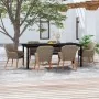 Juego de comedor para jardín 7 piezas con cojines marrón von , Gartensets - Ref: Foro24-3099515, Preis: 918,18 €, Rabatt: -5%%