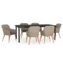 Juego de comedor para jardín 7 piezas con cojines marrón von , Gartensets - Ref: Foro24-3099515, Preis: 918,18 €, Rabatt: -5%%
