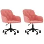 Sillas de comedor giratorias 2 unidades terciopelo rosa by , dining chairs - Ref: Foro24-3103425, Price: 179,09 €, Discount: ...