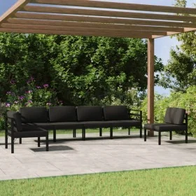 Set muebles de jardín 6 pzas y cojines aluminio gris antracita von , Gartensets - Ref: Foro24-3107793, Preis: 1,00 €, Rabatt:...