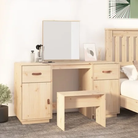 Tocador con espejo madera maciza de pino von , Schlafzimmerkommoden - Ref: Foro24-3107834, Preis: 220,06 €, Rabatt: -5%%