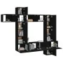 Set de muebles de TV 9 piezas madera contrachapada negro by , TV Furniture - Ref: Foro24-3114655, Price: 383,12 €, Discount: ...