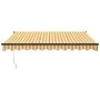 Toldo retráctil automático amarillo y blanco 3,5x2,5 m | Foro24.es | Tu tienda online para hogar, jardín y más Foro24.es