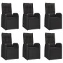 Set de comedor de jardín 7 pzas y cojines ratán sintético negro von , Gartensets - Ref: Foro24-3157602, Preis: 1,00 €, Rabatt...