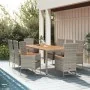 Set comedor jardín 9 pzas y cojines ratán sintético gris de , Conjuntos de jardín - Ref: Foro24-3157544, Precio: 901,75 €, De...