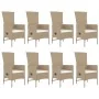 Set comedor de jardín 9 pzas con cojines ratán sintético beige von , Gartensets - Ref: Foro24-3157573, Preis: 1,00 €, Rabatt:...