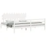 Estructura de cama con cabecero madera maciza blanco 200x200cm de vidaXL, Camas y somieres - Ref: Foro24-3195307, Precio: 157...