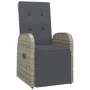 Set comedor jardín 9 pzas y cojines ratán sintético gris de , Conjuntos de jardín - Ref: Foro24-3157590, Precio: 1,00 €, Desc...