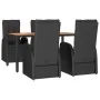 Set de muebles jardín 5 pzas con cojines ratán sintético negro de , Conjuntos de jardín - Ref: Foro24-3157600, Precio: 784,53...