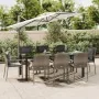 Set comedor jardín 9 pzas y cojines ratán sintético negro gris de , Conjuntos de jardín - Ref: Foro24-3185118, Precio: 815,16...