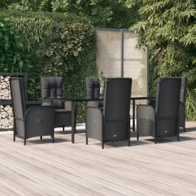 Comprar Set de comedor de jardín 7 pzas y cojines