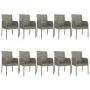 Set comedor jardín 11 pzas y cojines ratán sintético negro gris de , Conjuntos de jardín - Ref: Foro24-3185166, Precio: 682,4...