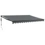 Toldo retráctil automático gris antracita 4x3 m by , Awnings - Ref: Foro24-3154513, Price: 366,93 €, Discount: -5%%