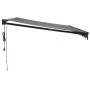 Toldo retráctil automático gris antracita 4x3 m by , Awnings - Ref: Foro24-3154513, Price: 366,93 €, Discount: -5%%