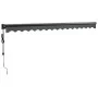 Toldo retráctil automático gris antracita 4x3 m by , Awnings - Ref: Foro24-3154513, Price: 366,93 €, Discount: -5%%