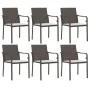 Juego comedor jardín 7 piezas y cojines ratán sintético y acero von , Gartensets - Ref: Foro24-3186965, Preis: 471,89 €, Raba...