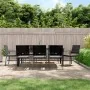 Juego comedor jardín 9 piezas y cojines ratán sintético y acero | Foro24.es | Tu tienda online para hogar, jardín y más Foro24.es