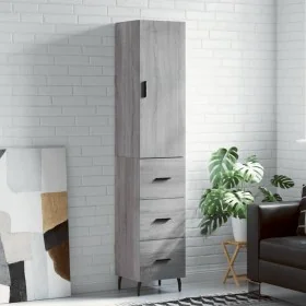 Comprar Aparador alto madera contrachapada gris
