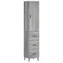Aparador alto madera contrachapada gris Sonoma 34,5x34x180 cm | Foro24.es | Tu tienda online para hogar, jardín y más Foro24.es