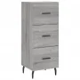 Aparador alto madera contrachapada gris Sonoma 34,5x34x180 cm | Foro24.es | Tu tienda online para hogar, jardín y más Foro24.es