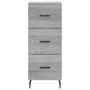 Aparador alto madera contrachapada gris Sonoma 34,5x34x180 cm | Foro24.es | Tu tienda online para hogar, jardín y más Foro24.es