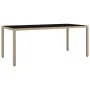 Set comedor de jardín 9 pzas con cojines ratán sintético beige by , Garden sets - Ref: Foro24-3157571, Price: 1,00 €, Discoun...