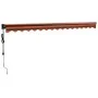 Toldo retráctil automático naranja y marrón 4x3 m de , Toldos - Ref: Foro24-3154518, Precio: 359,45 €, Descuento: -5%%
