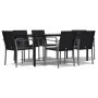 Juego comedor jardín 7 piezas y cojines ratán sintético y acero | Foro24.es | Tu tienda online para hogar, jardín y más Foro24.es