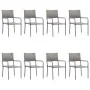 Juego de comedor jardín 9 pzas ratán sintético acero gris negro von , Gartensets - Ref: Foro24-3203303, Preis: 373,83 €, Raba...