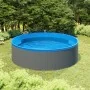 Piscina de chapoteo con skimmer colgante y bomba 350x90 cm gris von , Schwimmbecken - Ref: Foro24-3070801, Preis: 473,29 €, R...