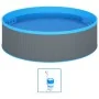 Piscina de chapoteo con skimmer colgante y bomba 350x90 cm gris von , Schwimmbecken - Ref: Foro24-3070801, Preis: 473,29 €, R...