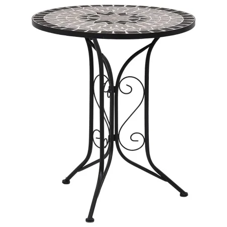 Mesa bistro de mosaico cerámica gris 60 cm by , Garden tables - Ref: Foro24-46715, Price: 138,87 €, Discount: -5%%