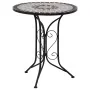 Mesa bistro de mosaico cerámica gris 60 cm by , Garden tables - Ref: Foro24-46715, Price: 138,87 €, Discount: -5%%