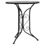 Mesa bistro de mosaico cerámica gris 60 cm by , Garden tables - Ref: Foro24-46715, Price: 138,87 €, Discount: -5%%