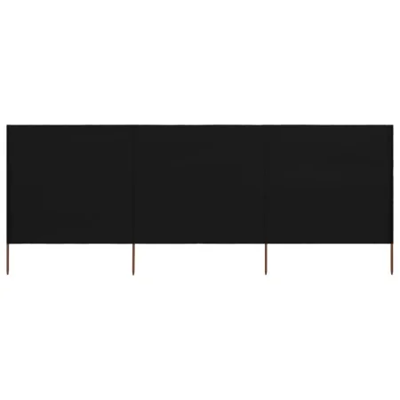 Paravientos de playa de 3 paneles tela negro 400x160 cm von , Sonnenschirme - Ref: Foro24-47152, Preis: 60,10 €, Rabatt: -5%%