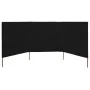Paravientos de playa de 3 paneles tela negro 400x160 cm von , Sonnenschirme - Ref: Foro24-47152, Preis: 60,10 €, Rabatt: -5%%