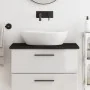 Encimera baño madera maciza tratada marrón oscuro 80x40x2 cm | Foro24.es | Tu tienda online para hogar, jardín y más Foro24.es