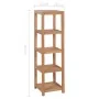 Estantería de baño 4 niveles madera teca maciza 42x42x165 cm by , Bookcases and shelves - Ref: Foro24-246500, Price: 143,68 €...