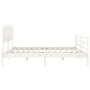 Estructura de cama con cabecero madera maciza blanco 200x200cm de vidaXL, Camas y somieres - Ref: Foro24-3195307, Precio: 157...