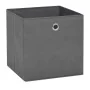 Cajas de almacenaje 4 uds tela no tejida gris 28x28x28 cm by , Storage baskets - Ref: Foro24-325191, Price: 22,65 €, Discount...