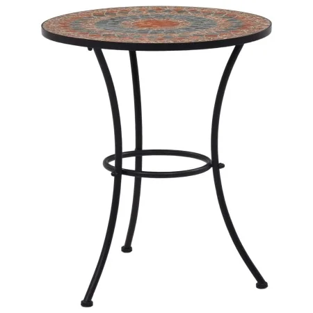 Mesa bistró de mosaico cerámica naranja/gris 60 cm von , Gartentische - Ref: Foro24-46717, Preis: 92,86 €, Rabatt: -5%%