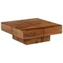 Mesa de centro de madera maciza de acacia 80x80x30 cm de , Mesas de centro - Ref: Foro24-246250, Precio: 209,72 €, Descuento:...