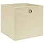 Cajas de almacenaje 10 uds tela no tejida crema 28x28x28 cm de , Cestas para almacenaje - Ref: Foro24-325217, Precio: 41,65 €...