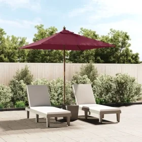 Sombrilla de jardín poste de madera rojo burdeos 198x198x231 cm von , Sonnenschirme - Ref: Foro24-363187, Preis: 48,38 €, Rab...