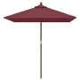 Sombrilla de jardín poste de madera rojo burdeos 198x198x231 cm von , Sonnenschirme - Ref: Foro24-363187, Preis: 48,38 €, Rab...