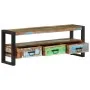 Mueble de TV madera maciza reciclada 120x30x45 cm | Foro24.es | Tu tienda online para hogar, jardín y más Foro24.es